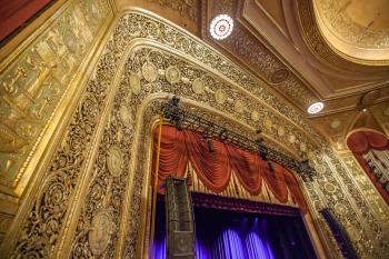 Warner Theatre, Washington D.C., Washington DC: Proscenium Top from House Left Box