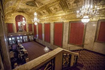 Warner Theatre, Washington D.C., Washington DC: Lobby from Mezzanine