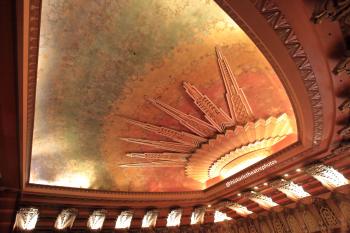 The Wiltern, Koreatown, Los Angeles: Greater Metropolitan Area: Auditorium Ceiling from Balcony