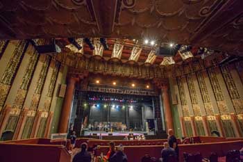 The Wiltern, Koreatown, Los Angeles: Greater Metropolitan Area: Rear Orchestra Under Balcony Soffit